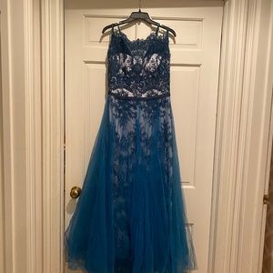 Catherine Deane turquoise gown size 12